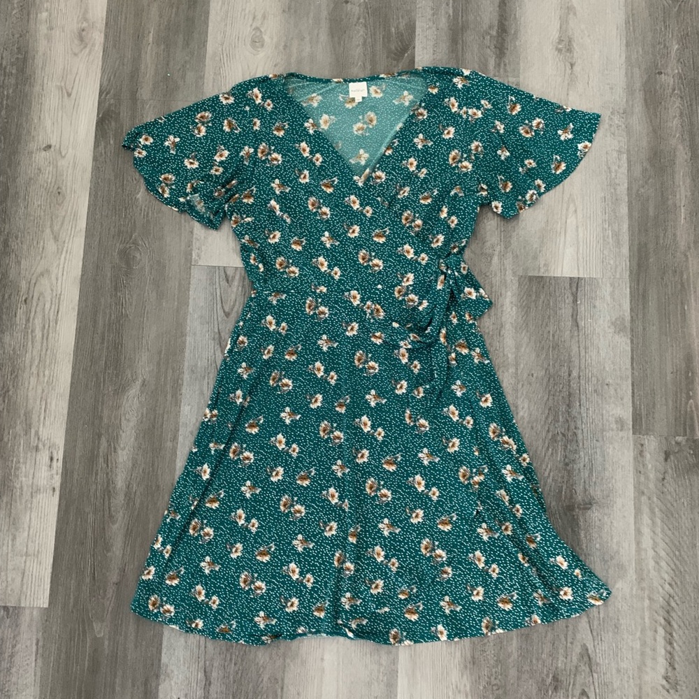 Kayleigh Short Sleeve Wrap Dress